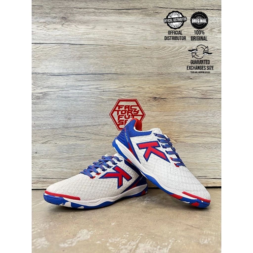 KELME K-GOLEIRO 172 (ขาว/น้ําเงิน) รองเท้า FUTSAL