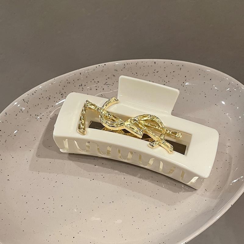 กิ๊บติดผมอะคริลิคทรงสี่เหลี่ยมสําหรับผู้หญิง 2024 กิ๊บติดผมระดับไฮเอนด์สไตล์ใหม่สําหรับด้านหลังศีรษะคลิปฉลาม - รูปที่ 5