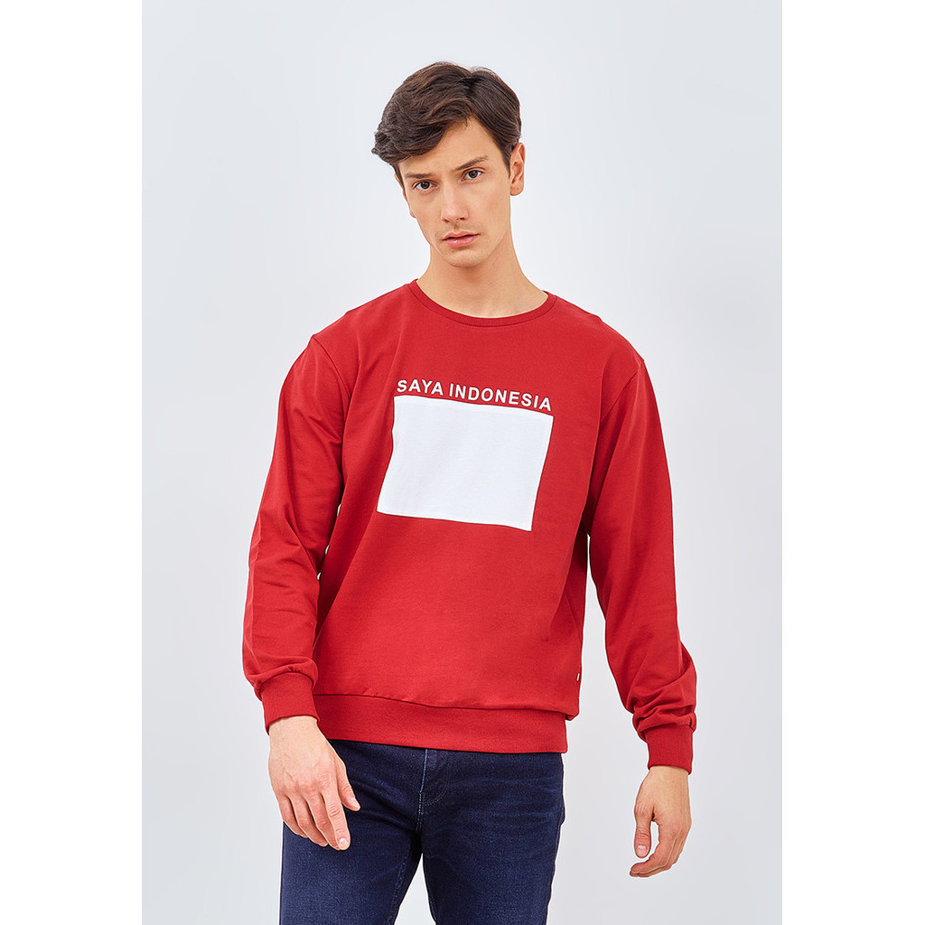 MERAH Manzone Sweater ID-แดง-แดง