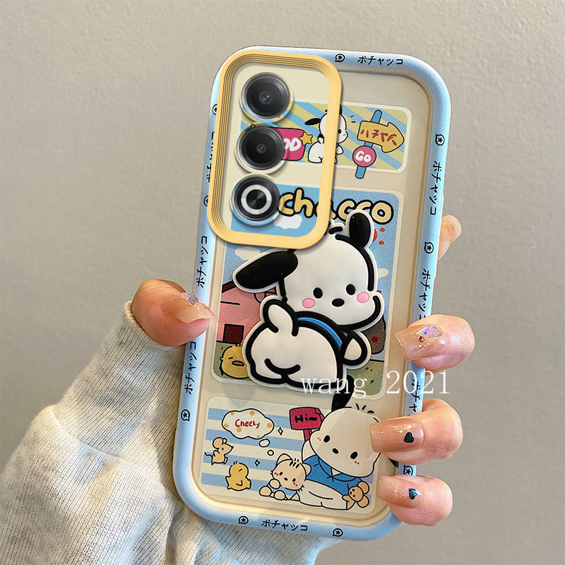 พร้อมสต็อกเคสโทรศัพท์oppo A3 Pro A60 A79 A18 A38 A58 A78 A17 A17k NFC 5G 4Gปลอกนุ่มซิลิโคนที่มีสีสันการ์ตูน 3Dตุ๊กตาป้องกันเลนส์กันกระแทกปกหลัง