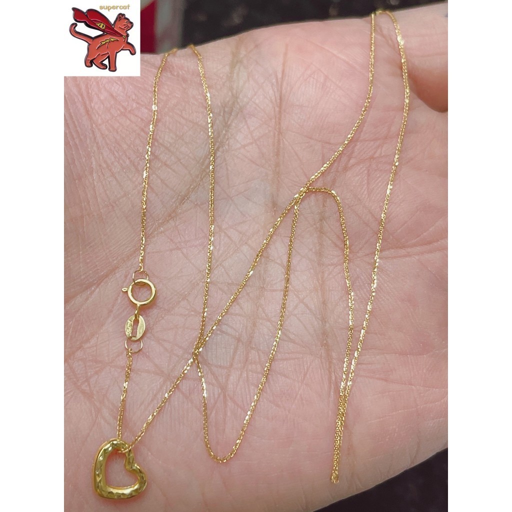 PAWNABLE 18k SAUDI GOLD NECKLACE FOXTAIL CHAIN 18
