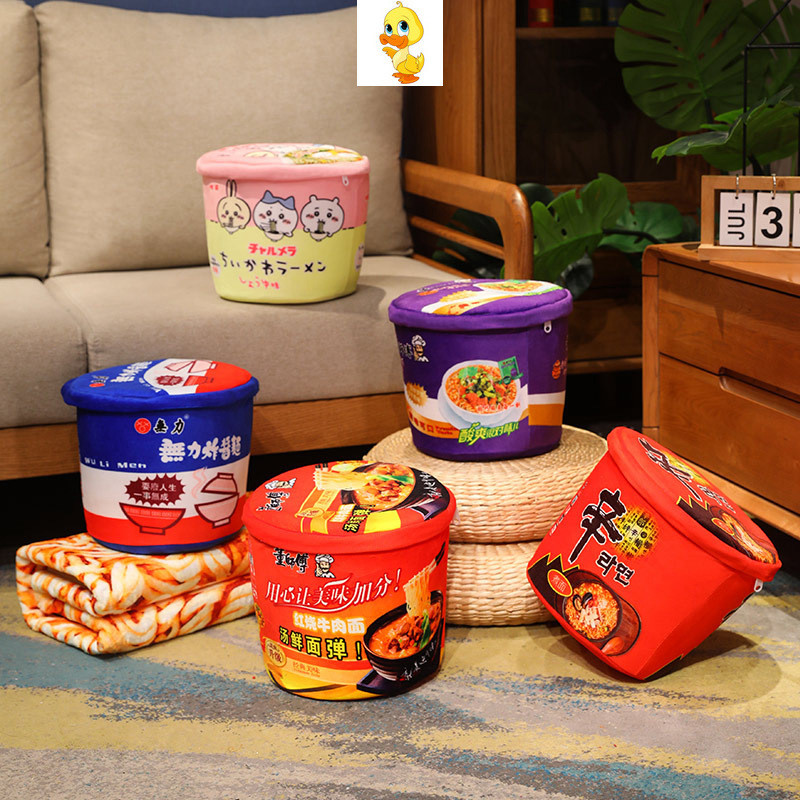 บวก สร้างสรรค์สมจริงถ้วยบะหมี่กึ่งสําเร็จรูปของเล่นตุ๊กตาราเมนผ้าห่มชินรามยอนกะหล่ําปลีดองก๋วยเตี๋ยวจิกาว่าสํานักงานผ้าห่มห้องนอนหมอนเบาะของขวัญวันเกิดคริสต์ม