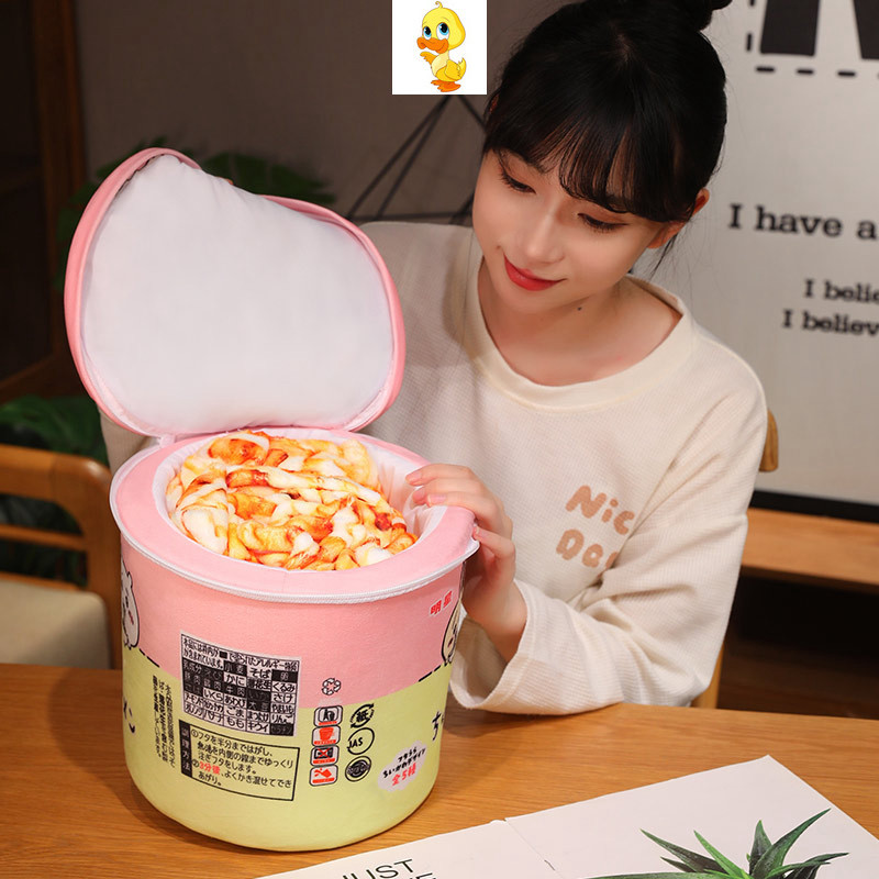 บวก สร้างสรรค์สมจริงถ้วยบะหมี่กึ่งสําเร็จรูปของเล่นตุ๊กตาราเมนผ้าห่มชินรามยอนกะหล่ําปลีดองก๋วยเตี๋ยวจิกาว่าสํานักงานผ้าห่มห้องนอนหมอนเบาะของขวัญวันเกิดคริสต์ม - รูปที่ 3