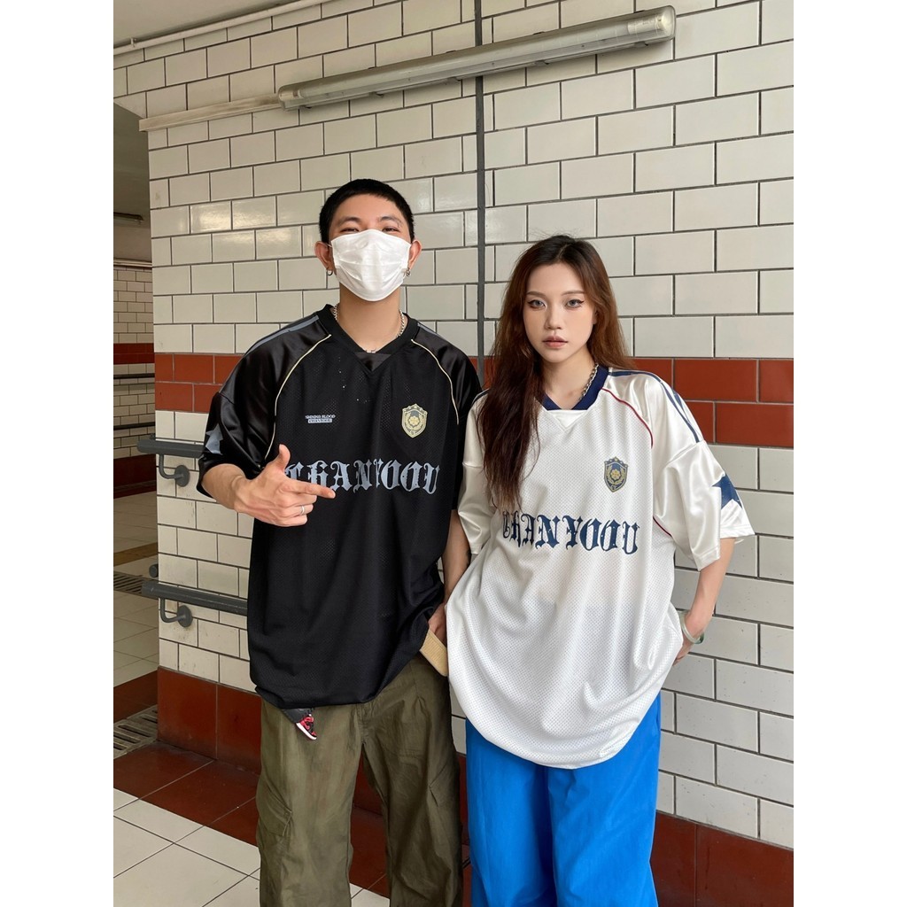 อเมริกันย้อนยุคคอวีย์เสื้อ ยู นิสซ์ แขนสั้นกีฬาเสื้อยืดขนาดใหญ่เสื้อยืดถนนแฟชั่นบางท็อปส์เสื้อผ้าผู้หญิง