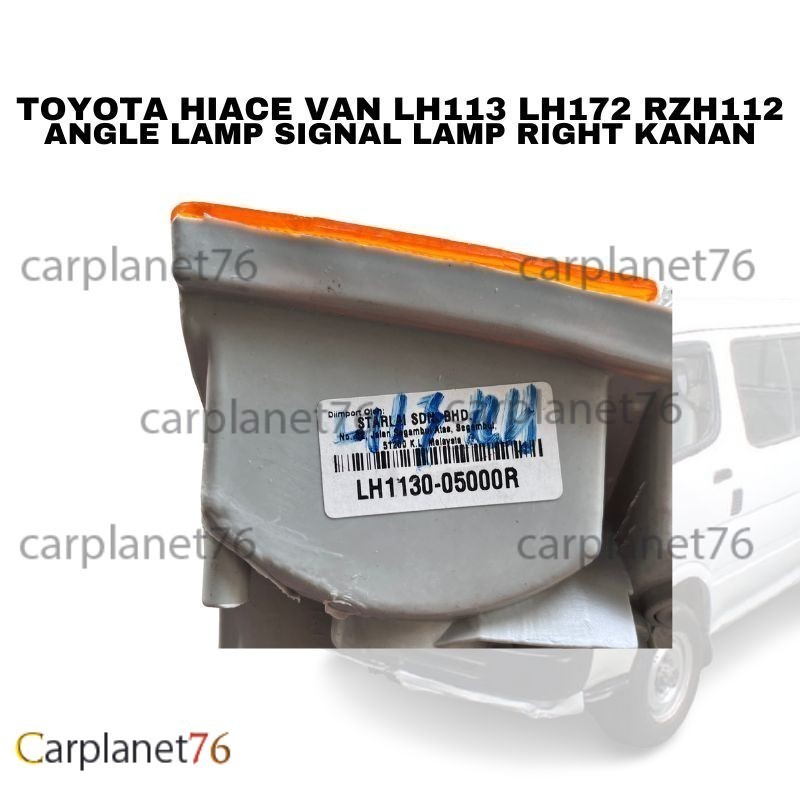 TOYOTA HIACE VAN LH113 LH172 RZH112 ANGLE LAMP SIGNAL LAMP RIGHT KANAN