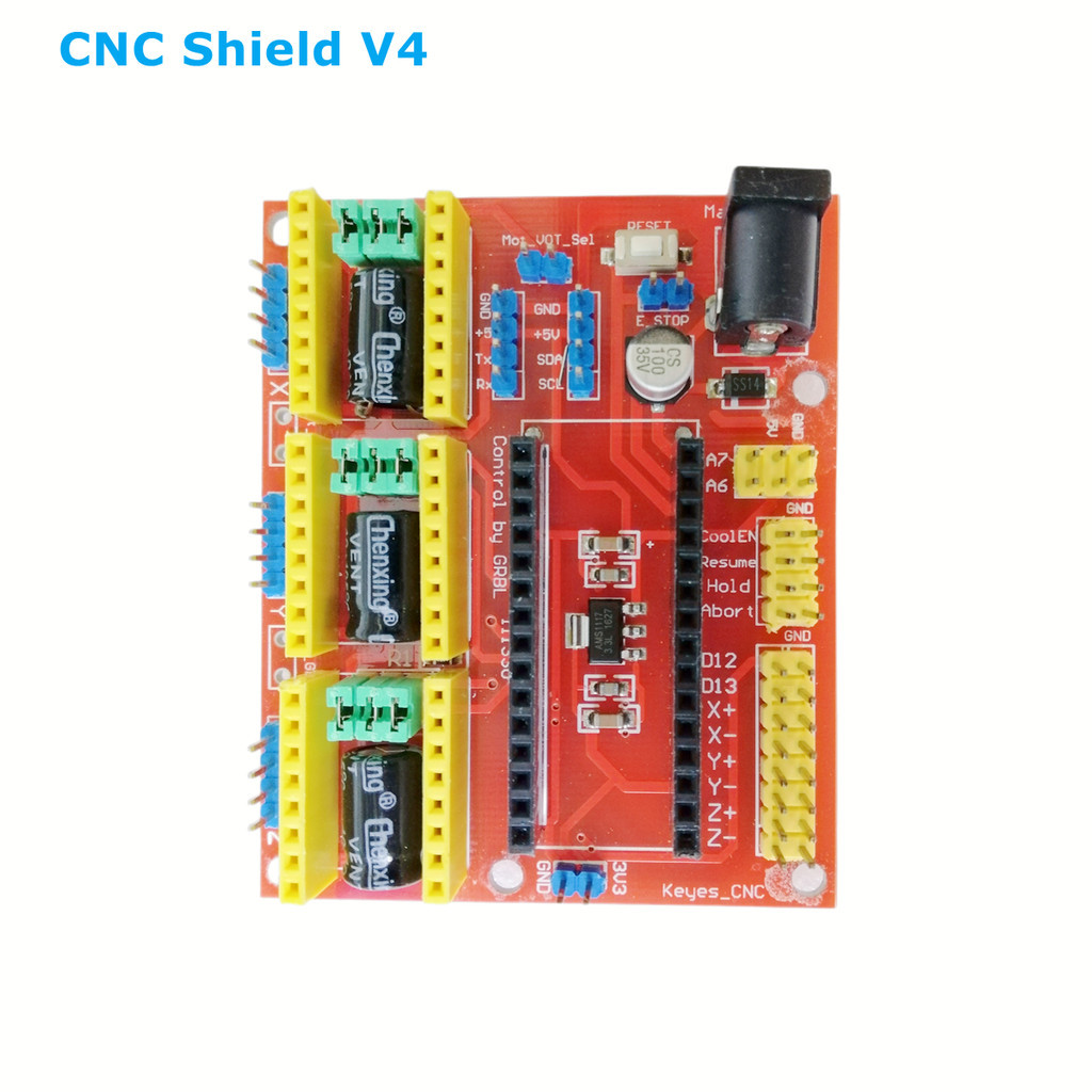 cnc shield V4 expansion board grbl controller 3 axis cnc engraving module laser engraver machine com