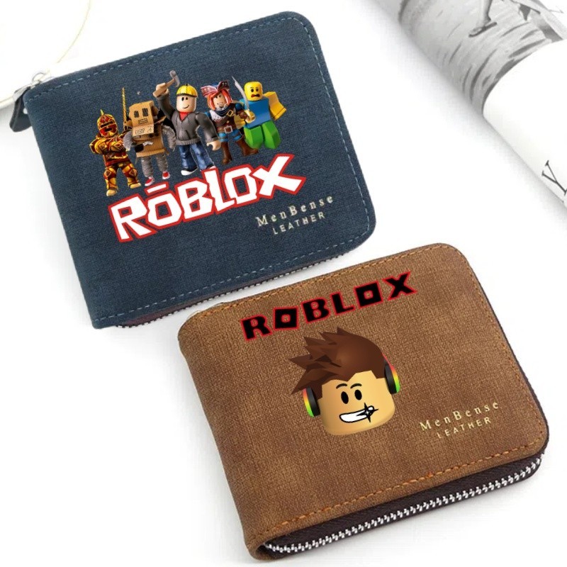 Roblox กระเป๋าสตางค์การ์ตูนคุณภาพสูงกระเป๋าสตางค์อเนกประสงค์ซิปกระเป๋าสตางค์พร้อมการ์ดธนาคารในตัว เหรียญ ฯลฯ