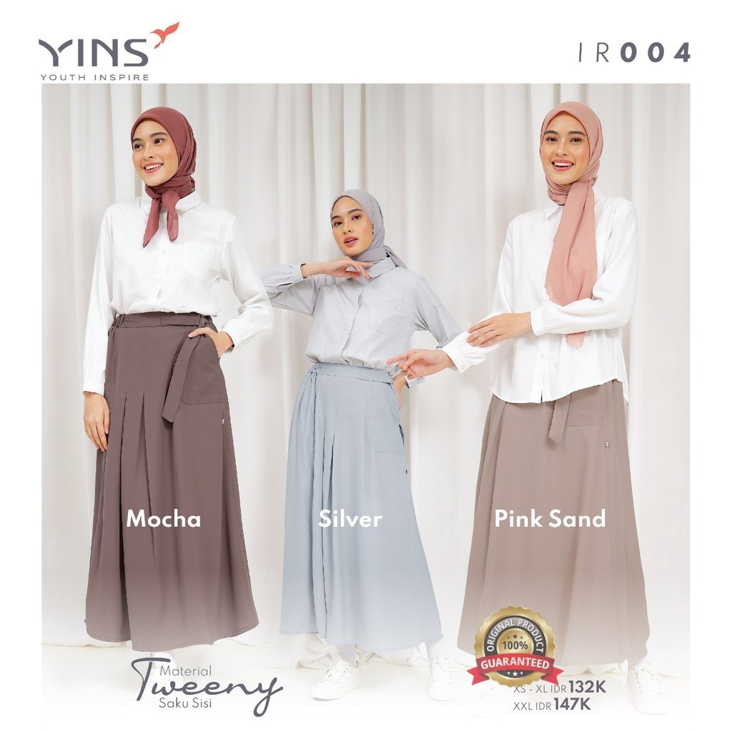 Azzifa Store- Inspire YINS IR 004 กระโปรงยาวสําหรับผู้ใหญ่โดย Nibras