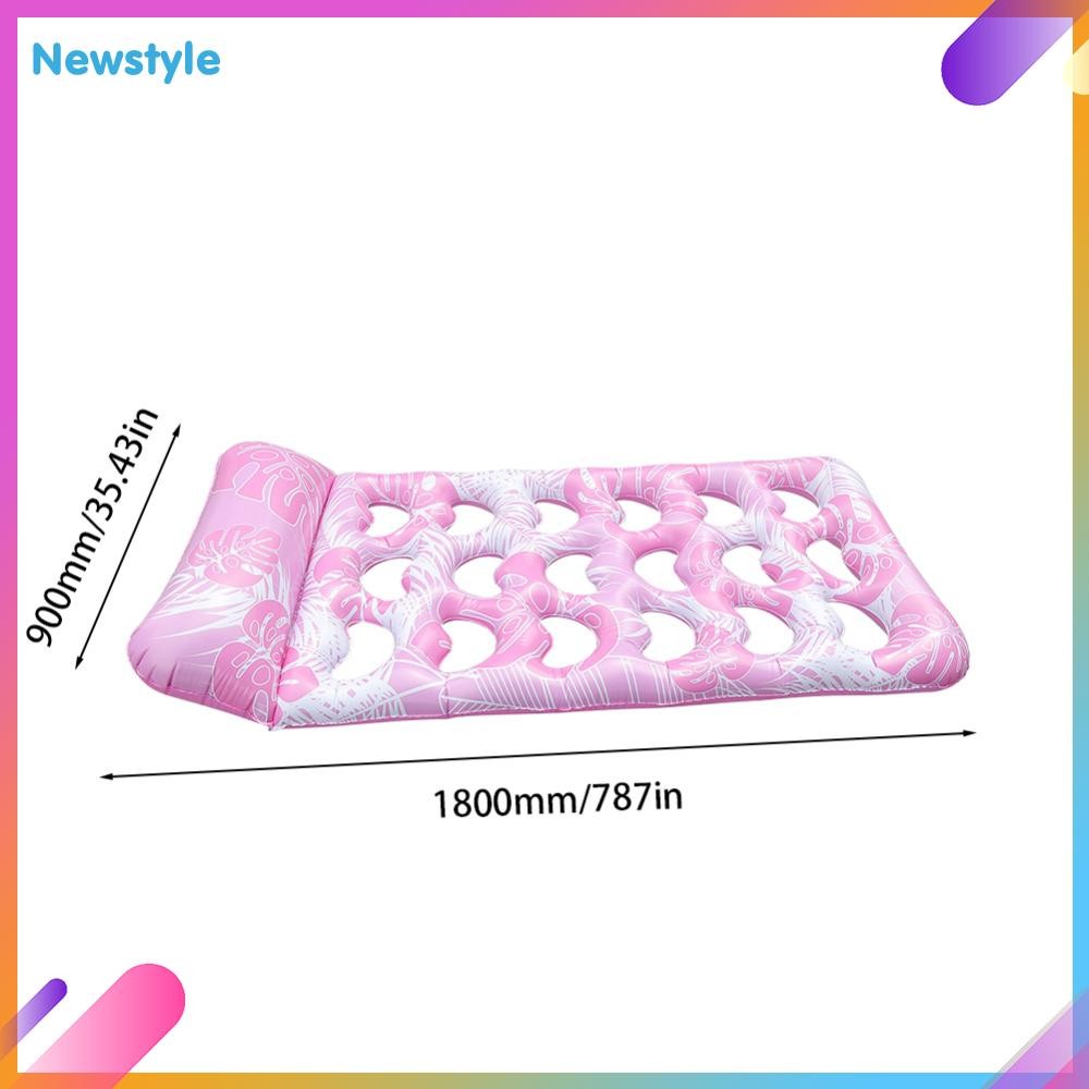 จัดส่งจากกรุงเทพ🚚เตียงลอยน้ําพอง Inflatable Water Sleeping Bed ที่นอนลมสระว่ายน้ําพีวีซี PVC Floating Lounger ที่นอนสระว่ายน้ําแบบพับได้ที่นอน แบบพกพาสําหรับชายหาดทะเลสาบ - รูปที่ 6