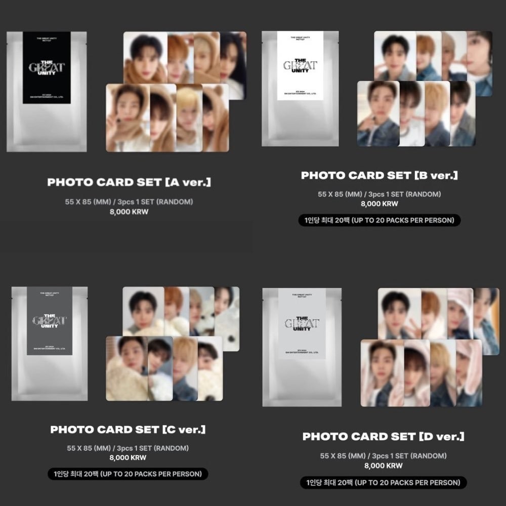 พร้อมส่ง - โค้ดลก 50% ในไลฟ์ / THE GREAT UNITY - Photo Card Set