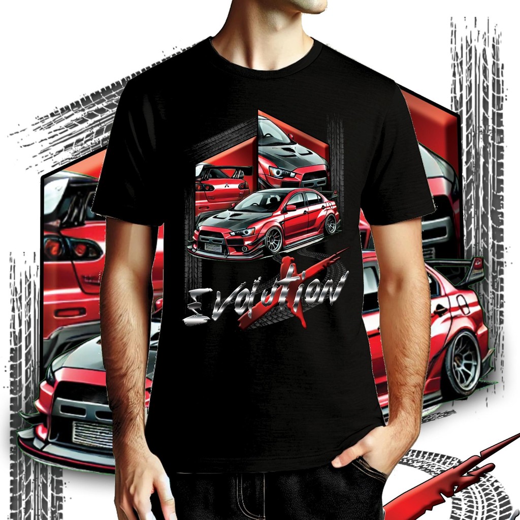 Noppapot เสื้อลายรถแต่ง Car-X สไตล์รถซิ่ง สกรีนเท่ๆ เนื้อผ้าCotton100% ใส่สบาย CX04