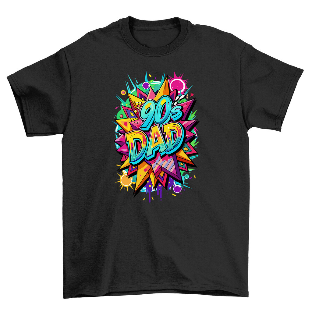 Rocking The 90S Dad Vibe Tee For Men - เฮฮา 90% Dad Graphic On Cotton 100%
