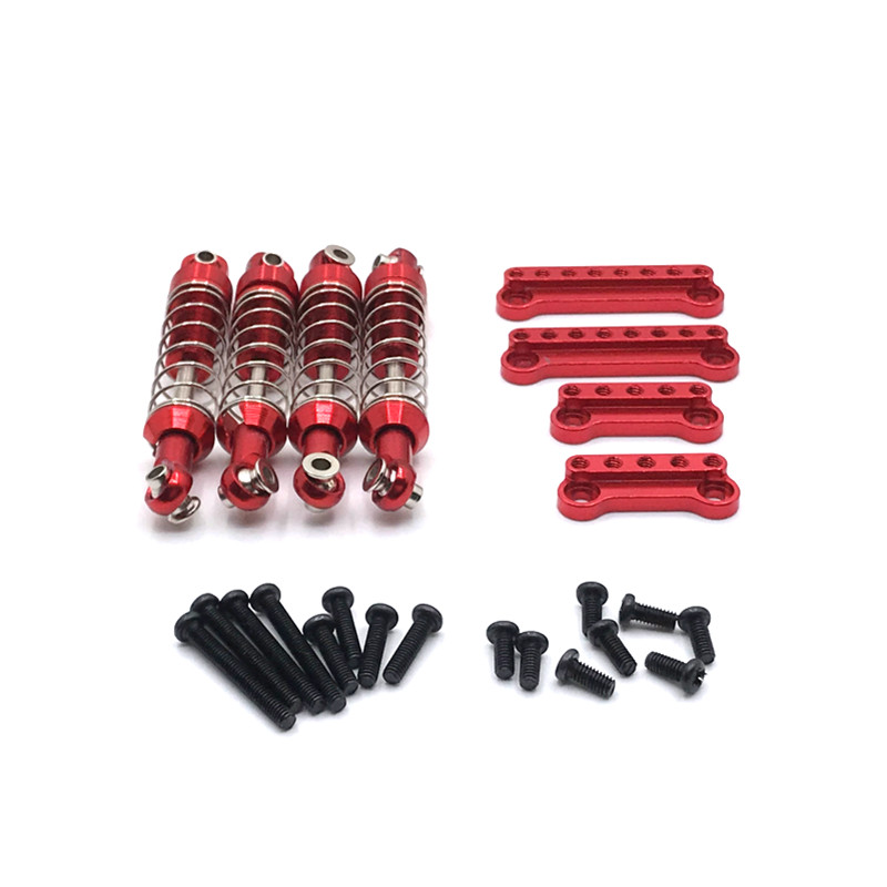 4pcs Shock Bracket ภายนอกฤดูใบไม้ผลิ Shock อัพเกรดโช้คอัพสําหรับ MN 1/12 D90 D91 D96 MN98 99S RC รถอะไหล่โลหะ Shock
