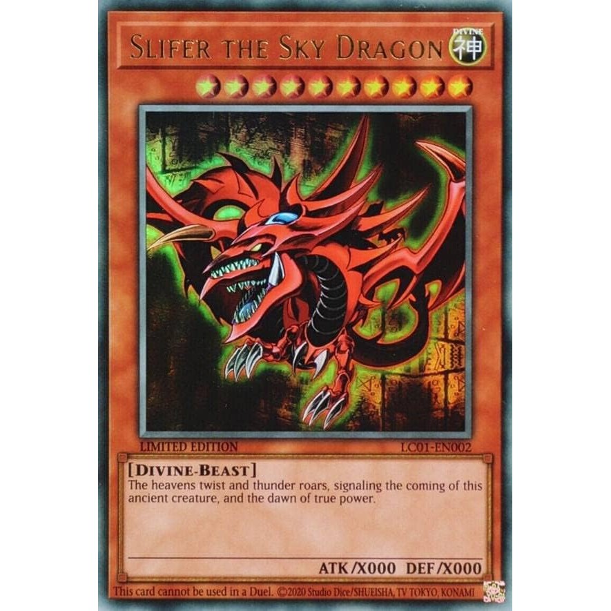 Yu-Gi-Oh! LC01-EN002 Slifer the Sky Dragon of Osiris (LIMITED EDITION Ultra Rare in English) Legenda