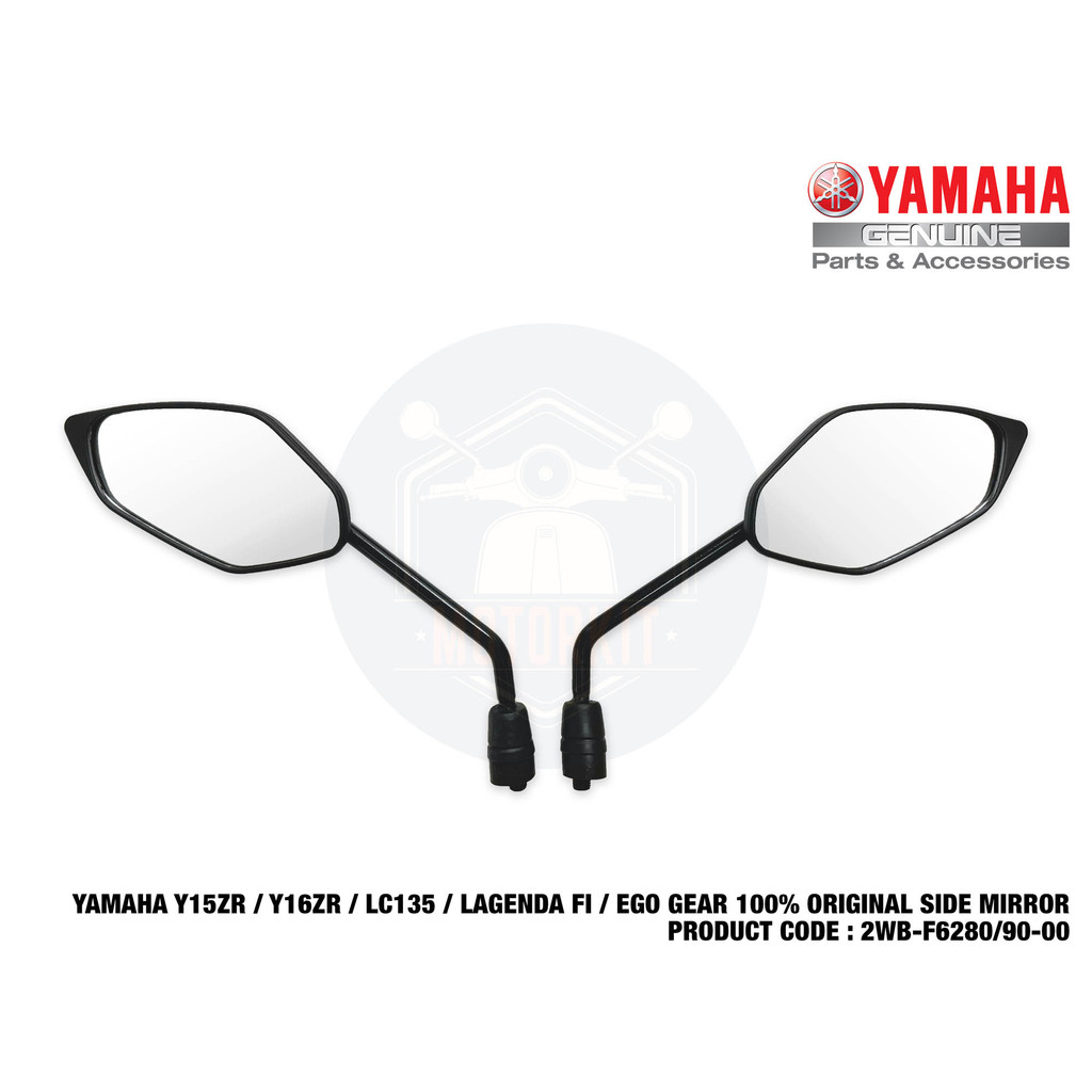 YAMAHA Y15ZR Y16ZR LC135 LAGENDA FI EGO GEAR SIDE MIRROR CERMIN SISI 2WB-F6280/90-00
