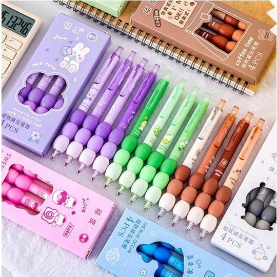 ปากกาเจล ST  ไล่ระดับสี ขนาดหัวปากกา 0.5 มม.