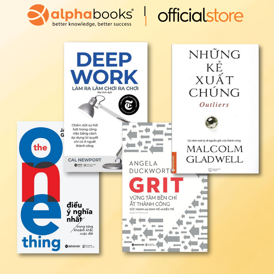 หนังสือ - Odd/Combo The One Thing + งานลึก + ขบ + Outliers (Alpha Books)