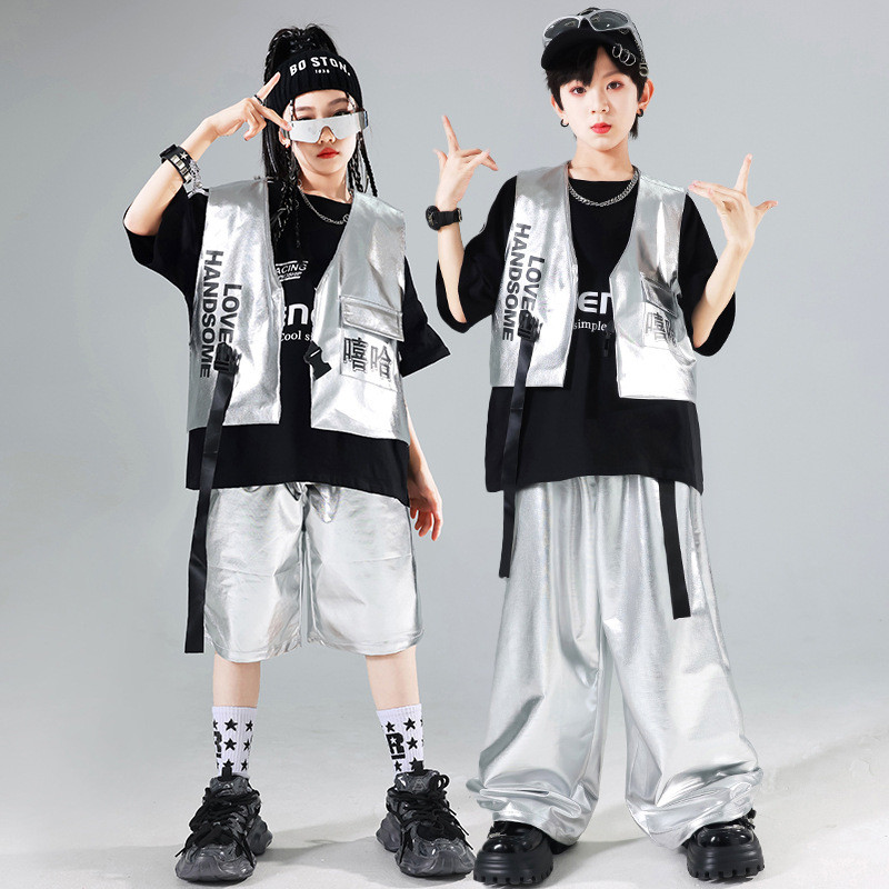 🔥พร้อมส่ง🔥 ชุดนักเต้นเด็ก / เจ้าตัวเล็ก เด็กชายเสื้อฮิปฮอป / ออกกำลังกาย แต่งกายเต้นรำเนตรนารี