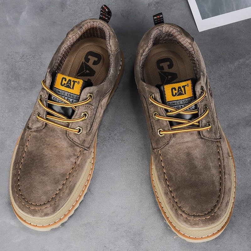 Cat.caterpillar รองเท้าบูทมาร์ติน หนังวัว กันน้ํา พื้นหนา ทนต่อการเสียดสี สําหรับผู้ชาย ไซซ์ 38-45 สินค้าพร้อมส่ง