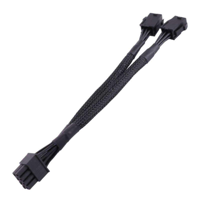 HIk 18AWG 6-Pin to 8-Pin สายแปลง PCIe Splitter Connector สําหรับกราฟิกการ์ด
