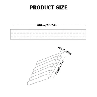 Wpsise โต๊ะขอบ Guard Strip, Window Sill Baby Safety Anti Collision เบาะ, เด็ก Thickend Self กาว NBR ผนังมุมป้องกันข้างเตียง