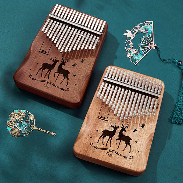 กล่องดนตรี คาลิมบ้า นิ้วหัวแม่มือเปียโน kalimba kalimba 17 โทนมือเปียโนนิ้วมือเปียโน karimba chalca 