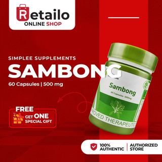 Simplee Sambong – 500mg | 60 Capsules – Supports Urinary Function, Clean Balance & Herbal Wellness
