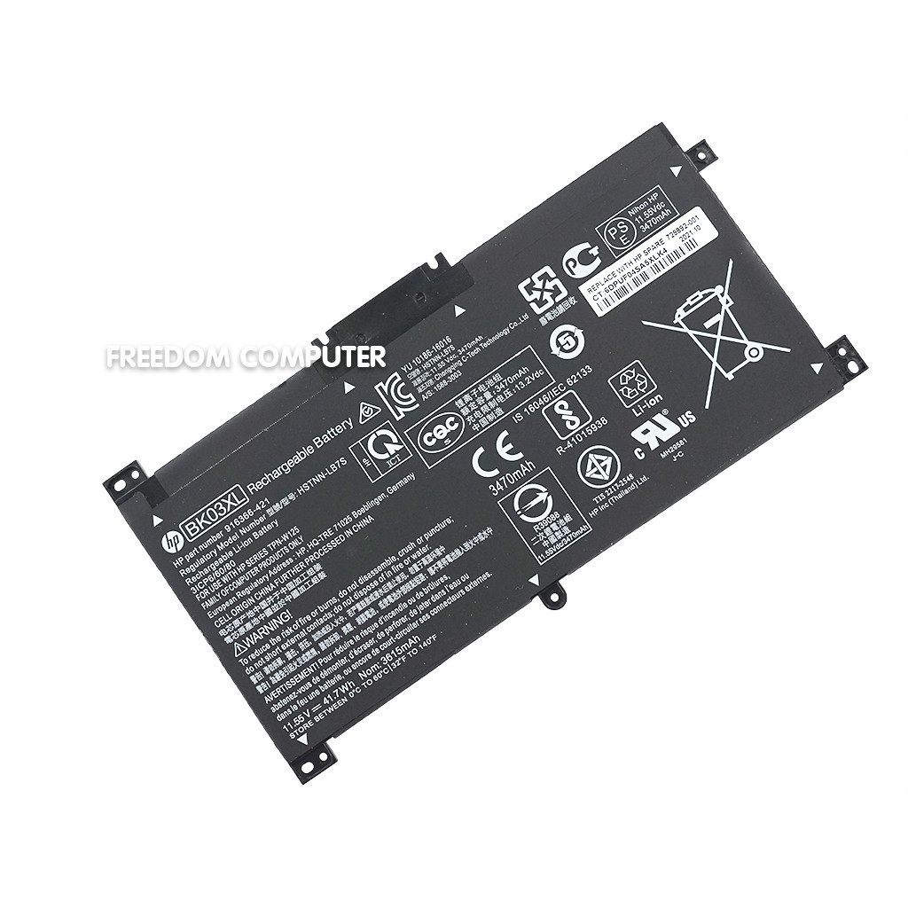 แบตเตอรี่โน๊ตบุ๊ค (แท้) BK03XL HP 14-BA 14-M BATTERY NOTEBOOK