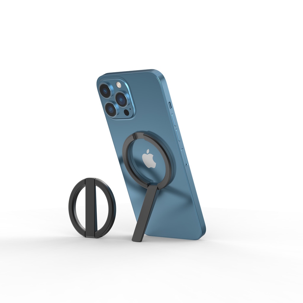 ที่วางโทรศัพท์ขาตั้งแม่เหล็กสําหรับ Magsafe Kickstand Back Grip พับได้ เข้ากันได้กับ iPhone 12/13/14/15, Plus/Pro/Pro Max และสมาร์ทโฟนทุกรุ่น, อุปกรณ์ใช้กับแหวนเหล็ก