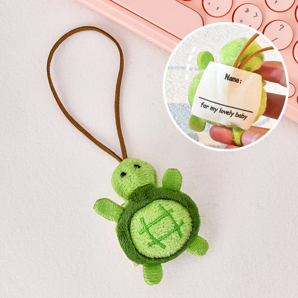 เต่าตุ๊กตาตุ๊กตาจี้สร้างสรรค์น่ารักกระเป๋าชื่อแท็กเสน่ห์ เอสพี SP079