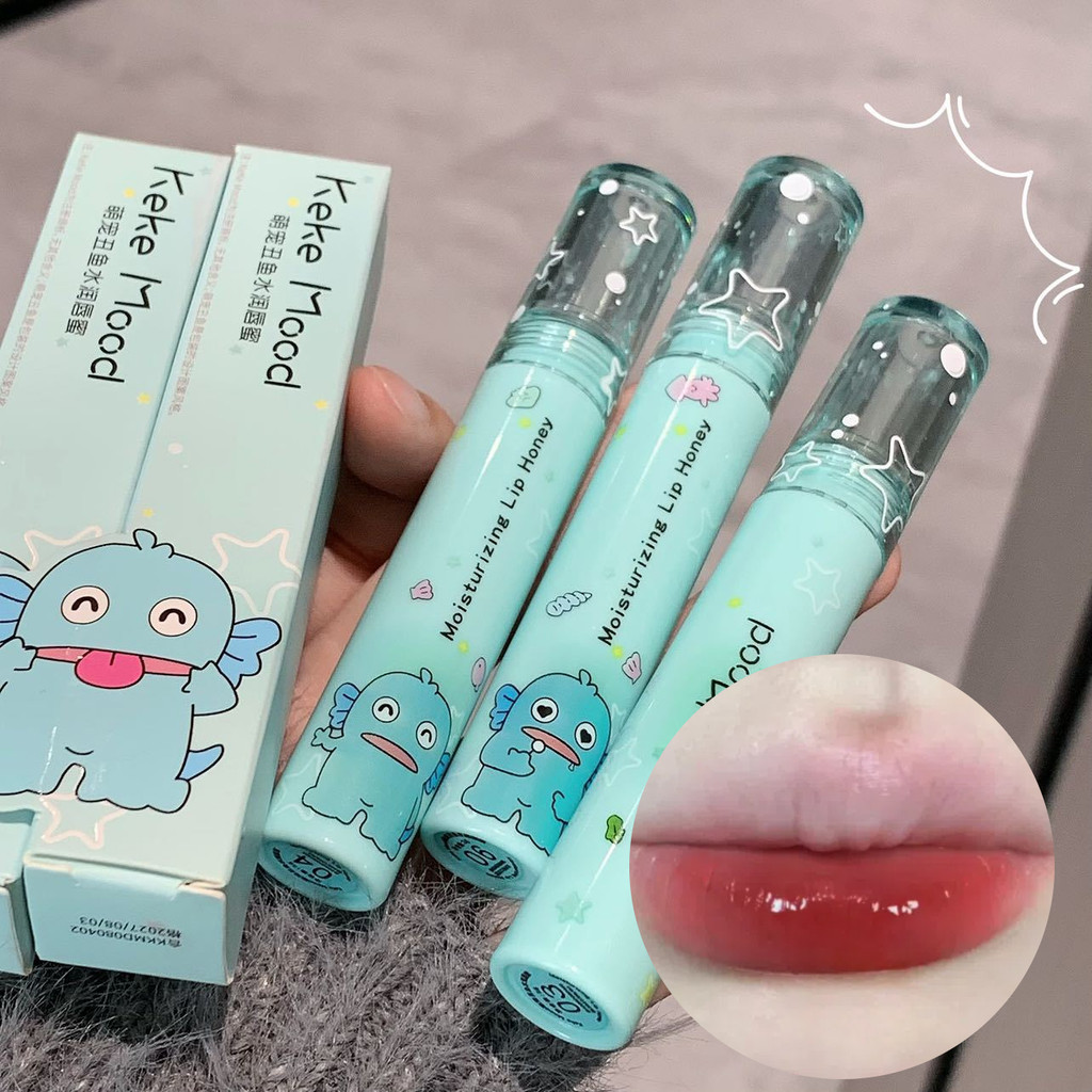 Kekemood น่ารักน่าเกลียดปลาลิปกลอสให้ความชุ่มชื้นกระจกลิปเคลือบลิปสติกให้ความชุ่มชื้น
