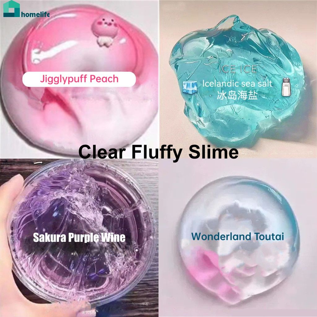 กาวสไลม์ ของเล่น คลายเครียด ชุดสไลม์ใสฟูนุ่ม โฟมปั้นดินน้ำมัน ดินน้ำมัน ก้อนเมฆ สไลม์ ของเล่นเพื่อการศึกษา บ้านอยู่อาศัย