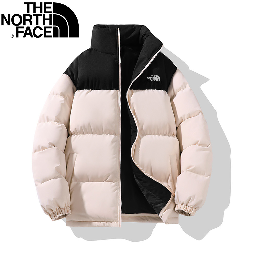The North Face เสื้อแจ็คเก็ตฤดูหนาวของผู้หญิงใหม่ Stand-up Collar แจ็คเก็ตผ้าฝ้ายหนาผู้หญิงฤดูหนาวผ้าฝ้ายเสื้อหญิงสาว