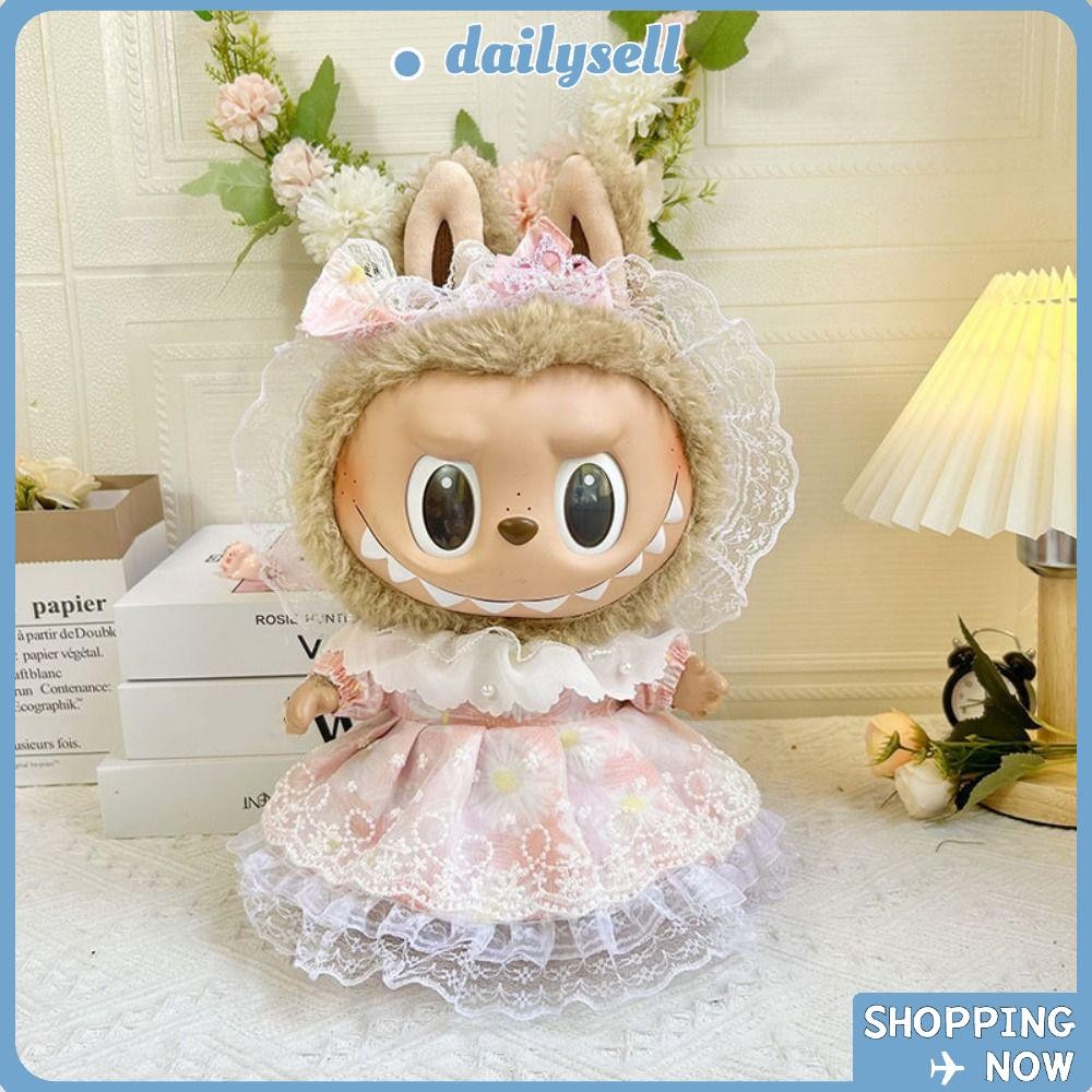 เสื้อผ้าตุ๊กตา DAILY Labubu, กระโปรงเจ้าหญิงตุ๊กตาทํามือหลากสี, ผ้าน่ารัก Kawaii Cos ของขวัญตุ๊กตาอุปกรณ์เสริมสําหรับ 38 ซม. Labubu ตุ๊กตา