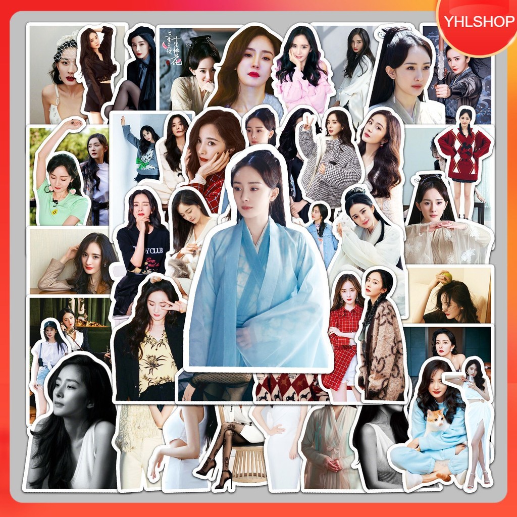 🎭พร้อมส่ง🎭 50แบบ สติกเกอร์ หยางมี่ นักแสดงจีน Yang Mi Chinese Actress sticker