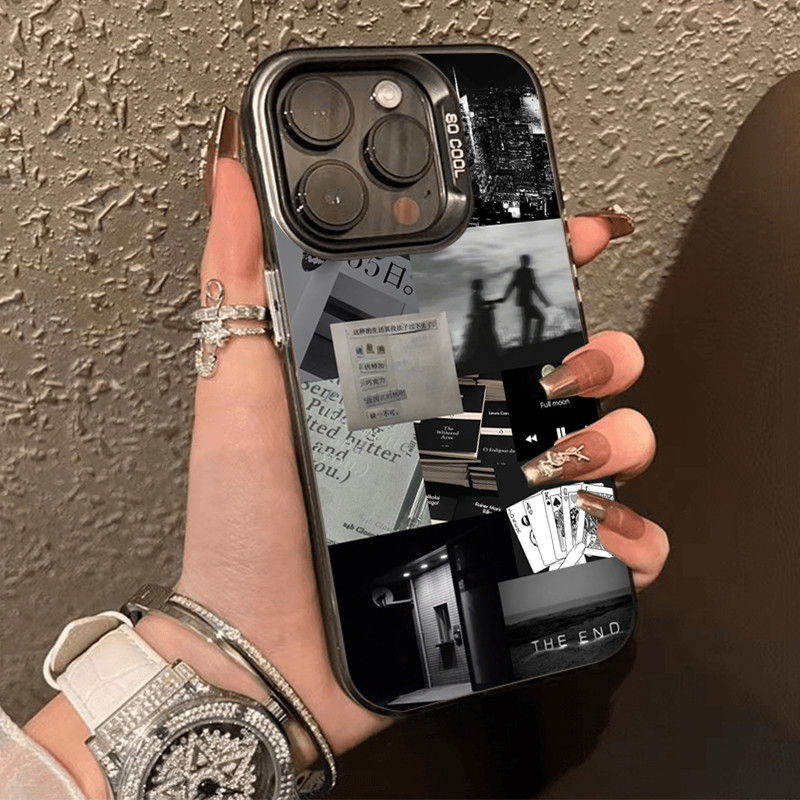โลหะชุบโลหะด้วยไฟฟ้า ไอโฟนชิ้นส่วนของชีวิตfor 11 iPhone 12 13 14 15Pro MAX X XS XR 7 8Plus เคสโทรศัพท์