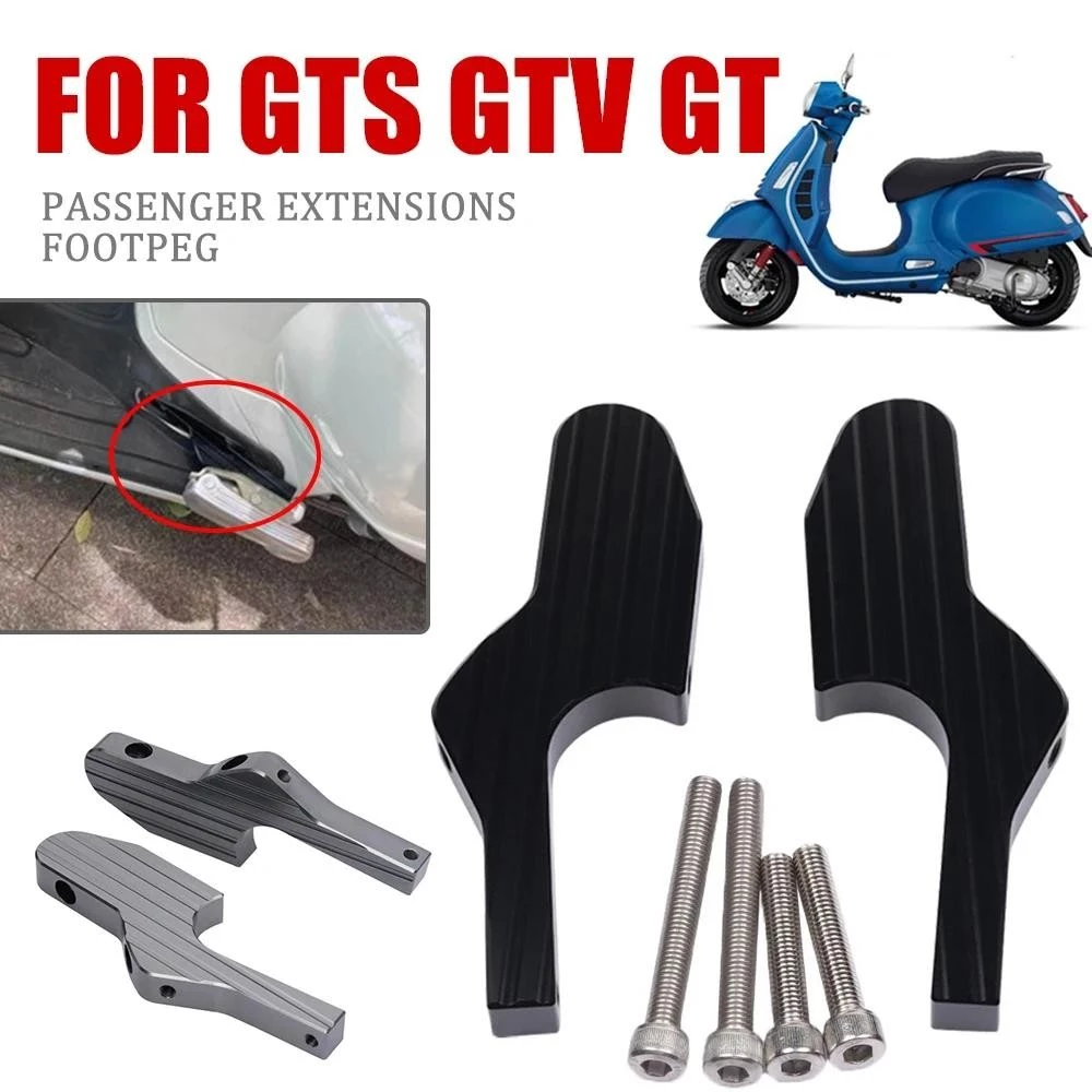 พักเท้าหลัง CNC อลูมิเนียม Vespa GTS300 GTS GTV 150 300 thumbnail 3