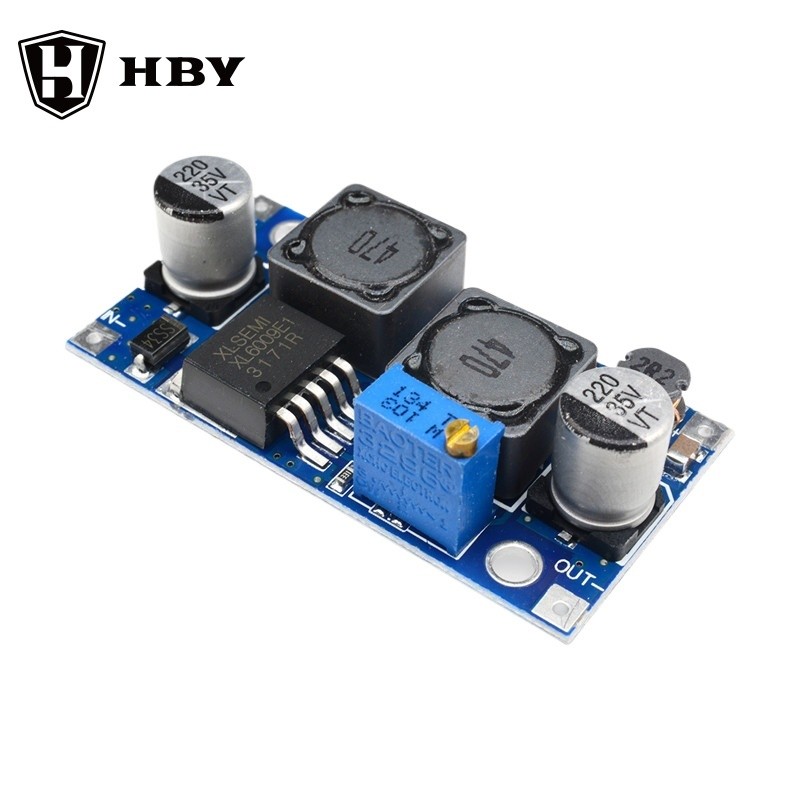 Xl6009 อัพเกรดอัตโนมัติ step-up step-down Dc-Dc ปรับแปลงโมดูลแหล่งจ่ายไฟ 20W 5-32V ถึง 1.3-35V (HEI)