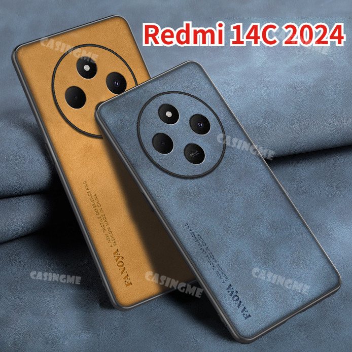 Redmi 14C 2024 หนังเคสโทรศัพท์หนังแกะหนังเคสโทรศัพท์สําหรับ Redmi 14C Redmi14C 14 C C C14 4G 5G 2024