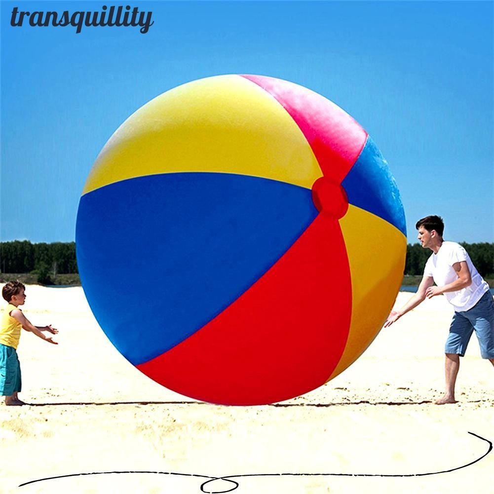Transquillity 100/150 ซม.Inflatable Beach Ball Giant ของเล่นเด็กฤดูร้อนโปรดปรานเกมน้ําบอลลูน