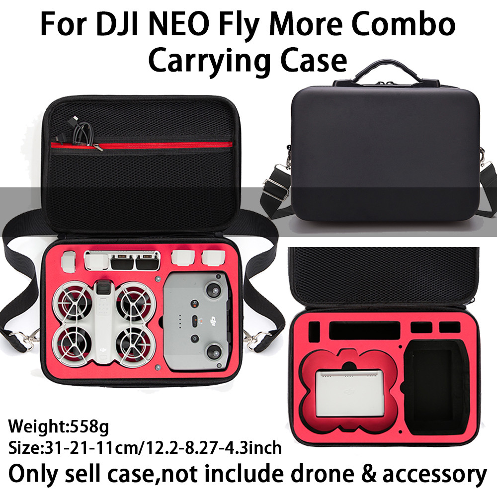 กล้องเที่ยวบินกระเป๋าสะพายไหล่แบบพกพาสําหรับ DJI neo กระเป๋าเดินทางกระเป๋าเดินทางกล่องเก็บความจุขนาดใหญ่ DJI neo กระเป๋าเก็บไหล่เดี่ยว