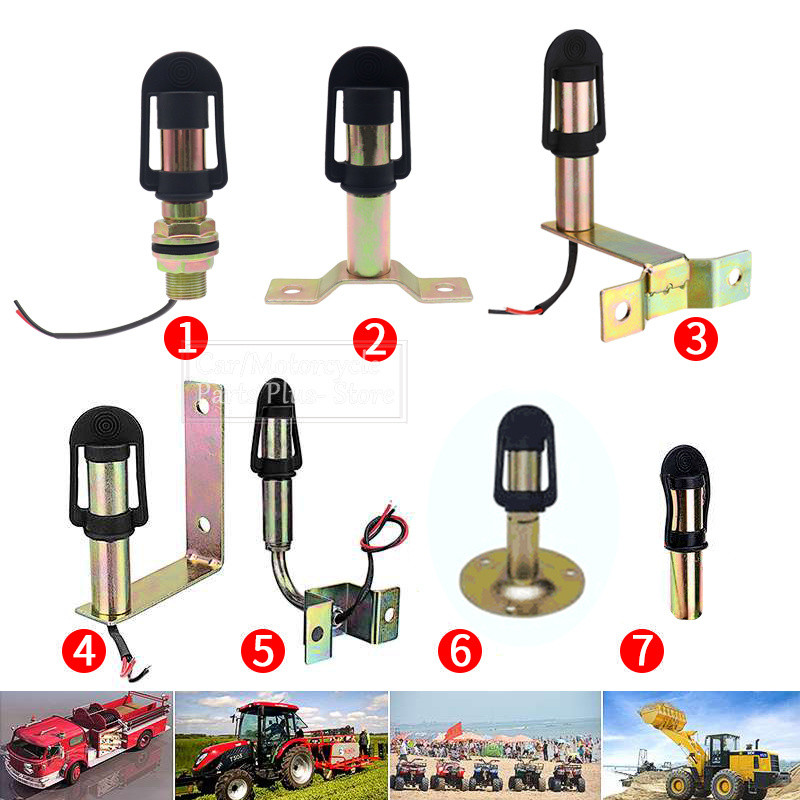 โลหะหมุนกระพริบ Beacon Mount Bracket ก้านยืดหยุ่น DIN Pole รถแทรกเตอร์ติดตั้งไฟเตือนอุปกรณ์เสริม
