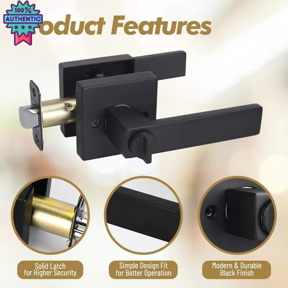 GIORGIO ARMANI MALLลูกิดประตูก้านโยก สแตนเลสแท้ทั้งชิ้น ระ 5พิน ไส้ทองเหลืองเสื้อหุ้มทองเหลือง/สีดำ 