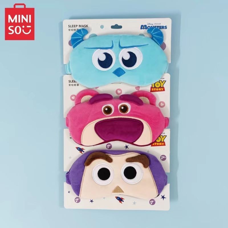 现货 MINISO Disney Pixar Buzz Lightyear series ผ้าปิดตาสามมิติ อุปกรณ์ช่วยการนอนหลับแบบกันแสง 240917
