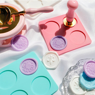 2.5 ซม.ขี้ผึ้งซีลแสตมป์แม่พิมพ์ซิลิโคน Pad Sealing Wax Mould…