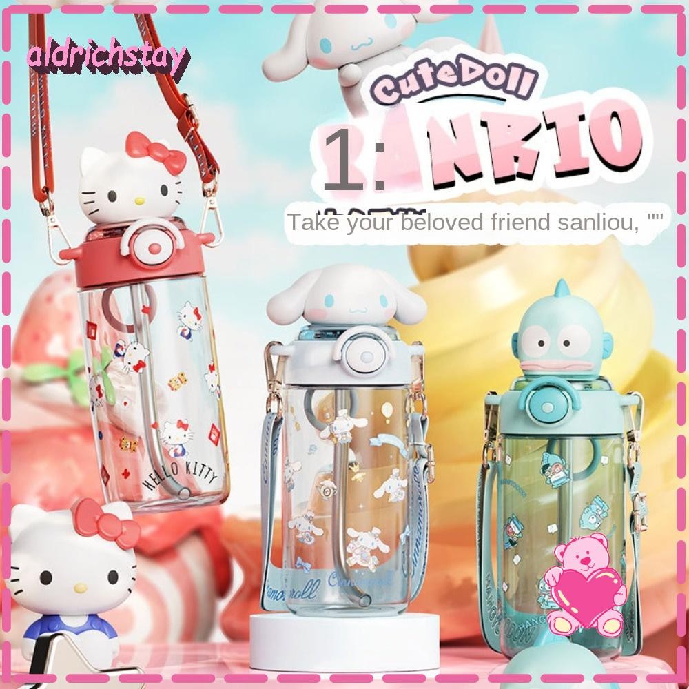 Exodus ถ้วยน้ํา, ถ้วยโรงเรียน Sanrio Anti-fall, แบบพกพาความจุขนาดใหญ่ทนความร้อนฤดูร้อน Anti drop ถ้วยฟางกีฬากลางแจ้งฟิตเนส