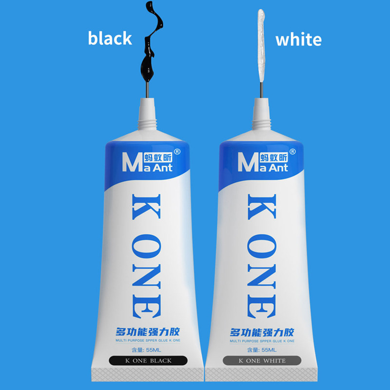 Maant K ONE กาวซุปเปอร์กันน้ําโทรศัพท์มือถือส่วนประกอบไฟฟ้าซ่อมประเภทพินกาวมัลติฟังก์ชั่นสีขาวและสีดํา