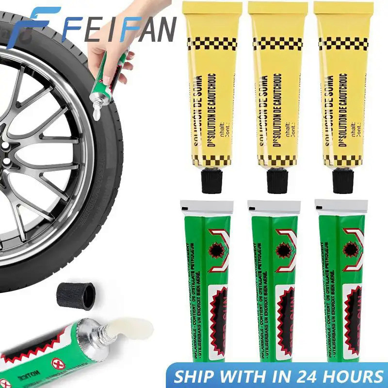 Tire Tyre Repairing Glue Car Motorcycle Bicycle Wheel Repairing Inner Tube Puncture Rubber Glue Tool