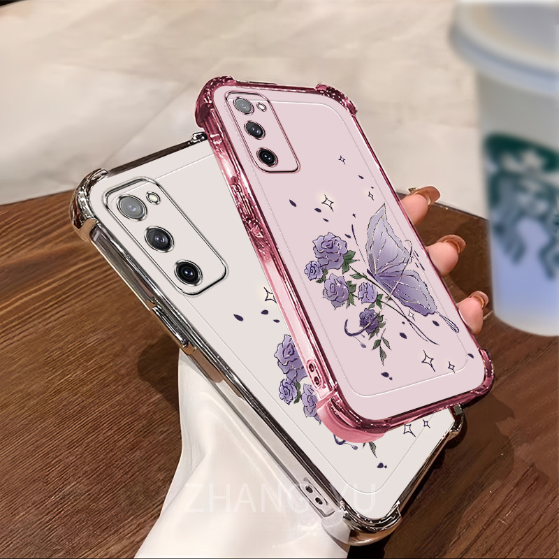 เคส Samsung S20 FE S21 ultra เคสโทรศัพท์ซิลิโคน ป้องกันสี่มุม CHD