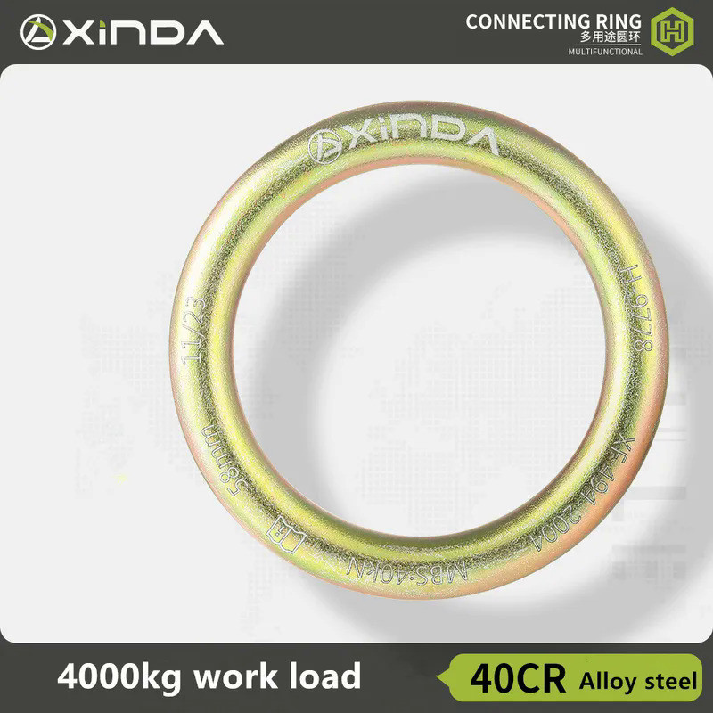 Xinda Outdoor 40KN Climbing Rappel Ring Rock Climbing Slackline Hammock Pack Mountaineering Rescue B